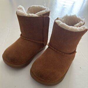 UGG Tan Kids Boots with Cream Lining